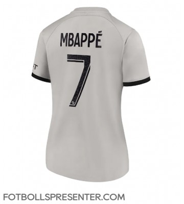 Paris Saint-Germain Kylian Mbappe #7 Borta Matchtröja Dam 2022-23 Kortärmad